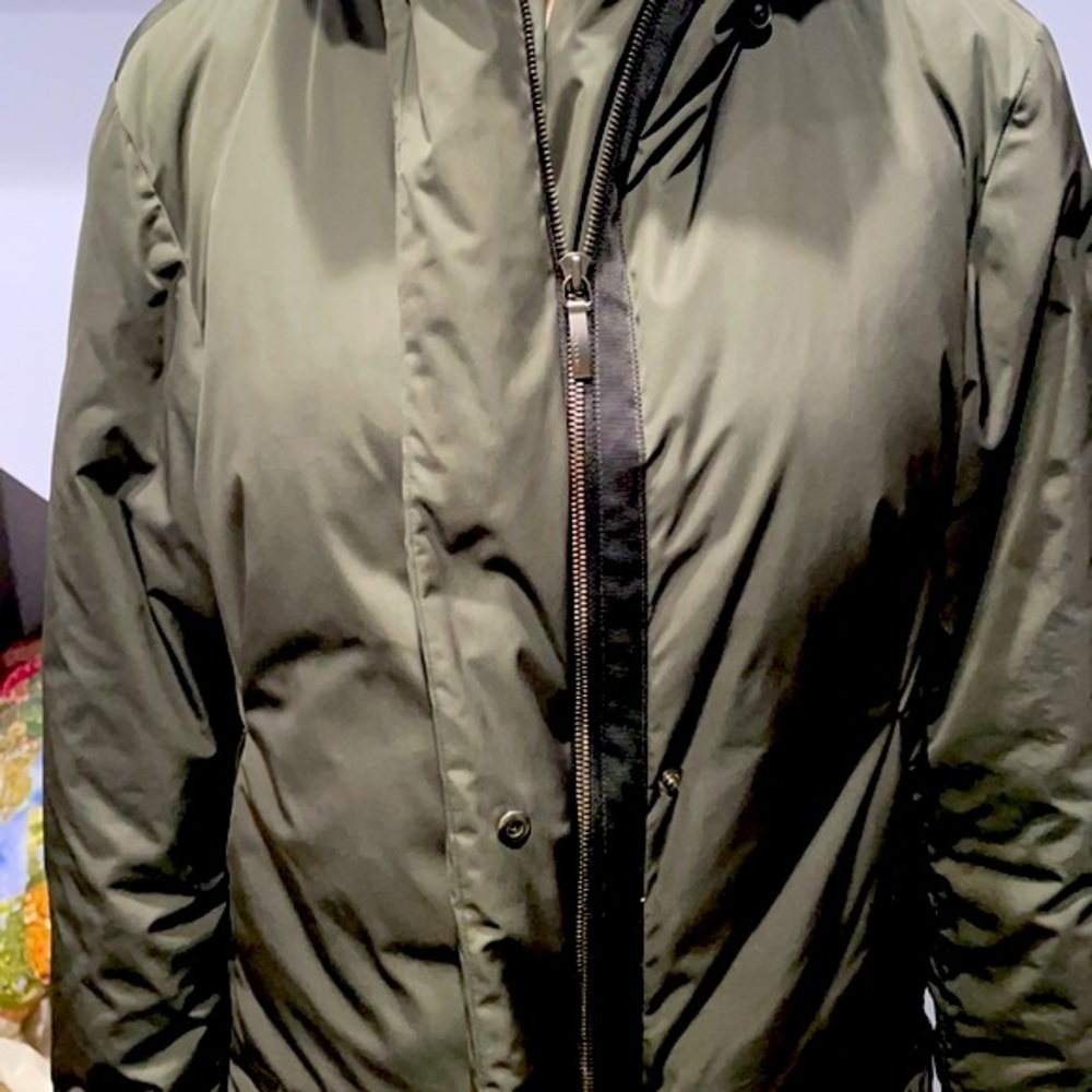 Jil Sander Tech Down Jacket Olive- Euc - image 6